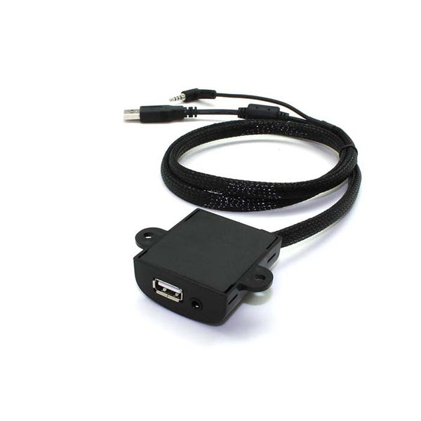 AUX + USB mini jack til bilmidterkonsol - connects2