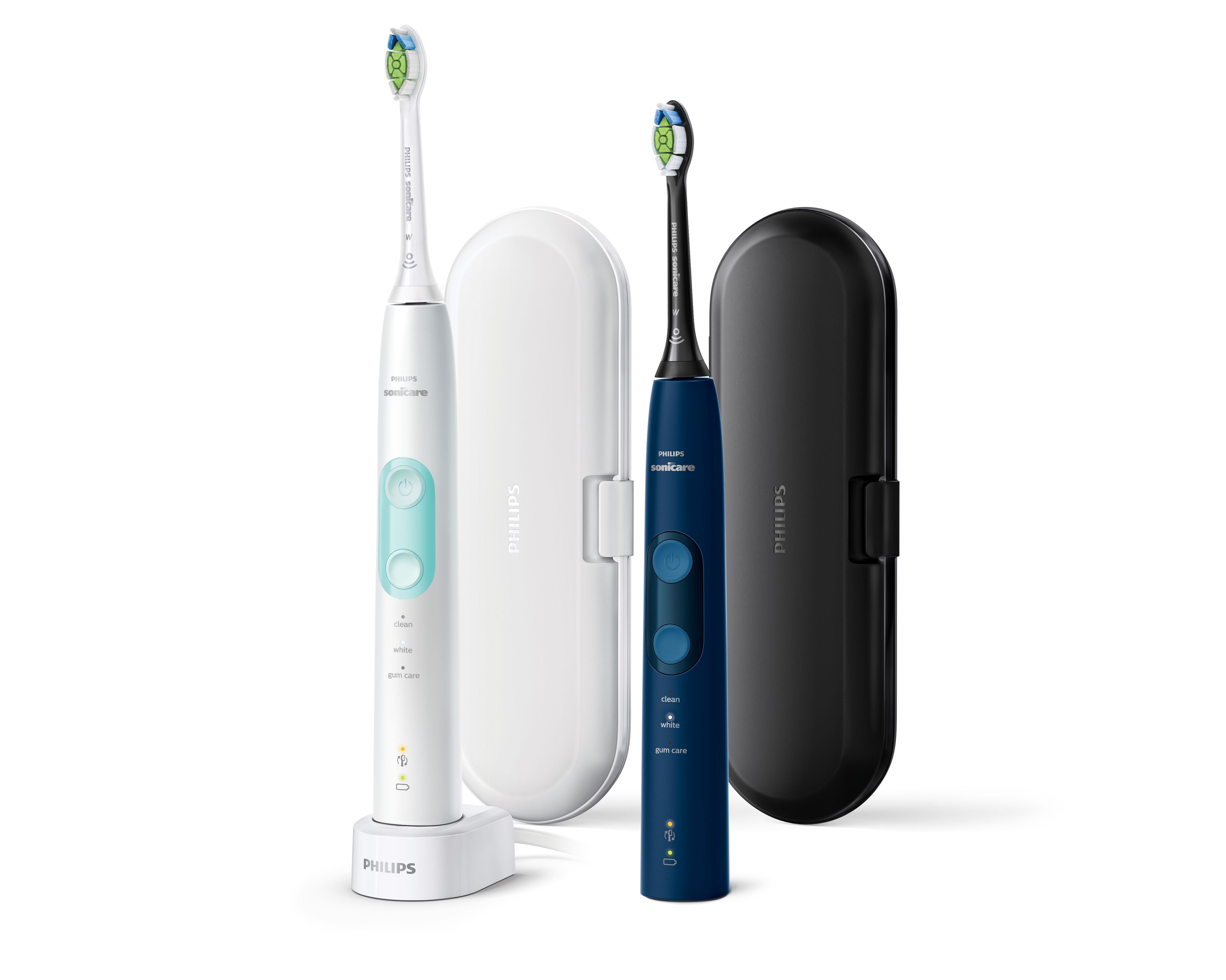 Philips Sonicare ProtectiveClean 5100 HX6851 Tandbørstesæt Sort Blå Hvid