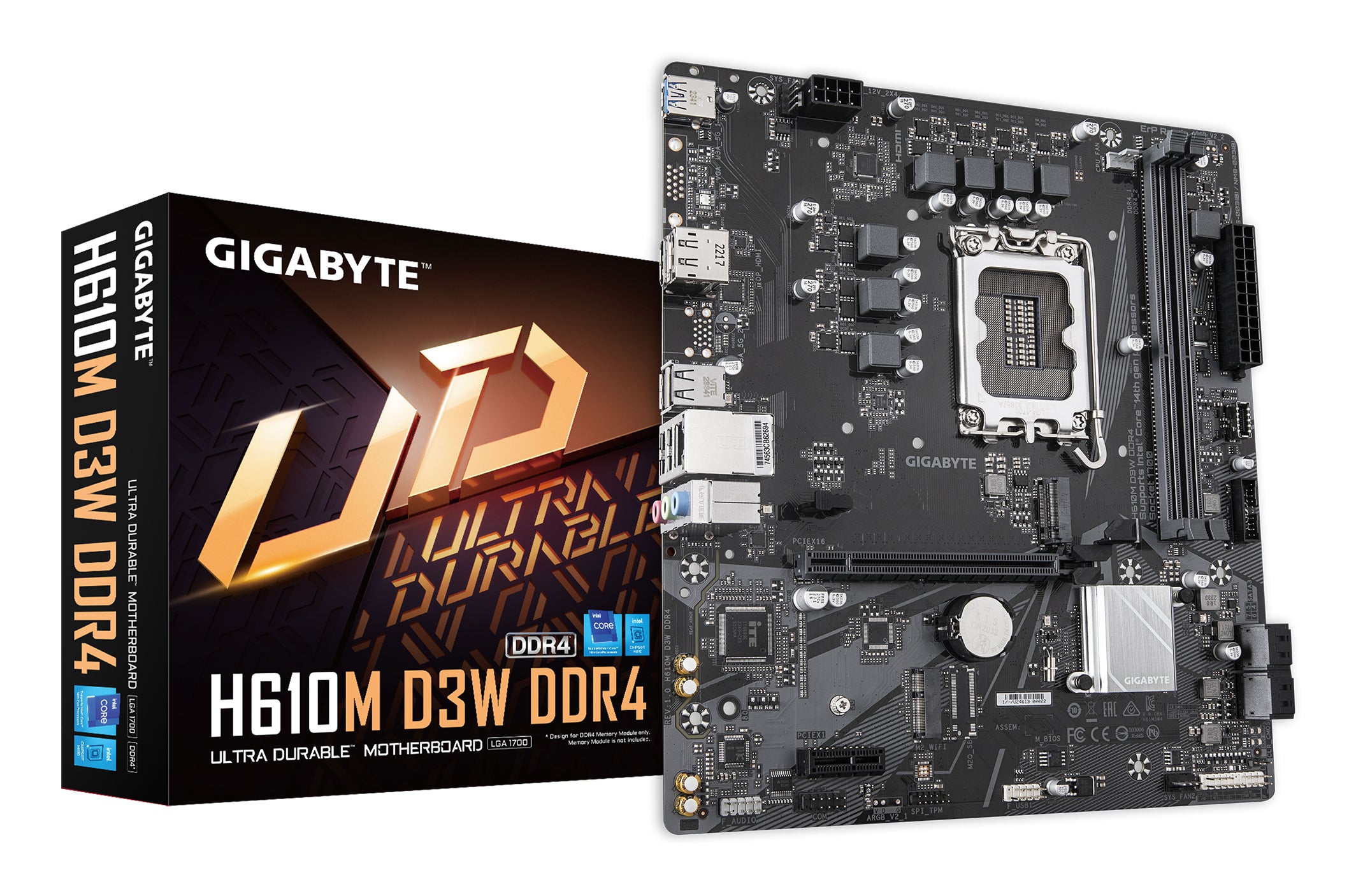 Gigabyte H610M D3W DDR4 Micro ATX LGA1700 sokkel Intel H610 Express
