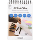 Oliepastelblok, A5, ark 148x210 mm, 300 g, hvid, 15 ark/ 1 stk.