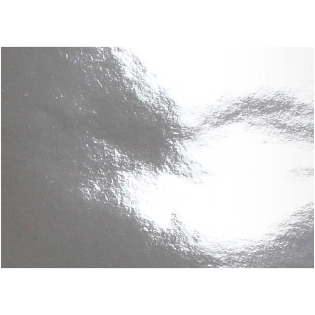 Metalpapir, A4, ark 210x297 mm, 120 g, sølv, 10 ark/ 1 pk.