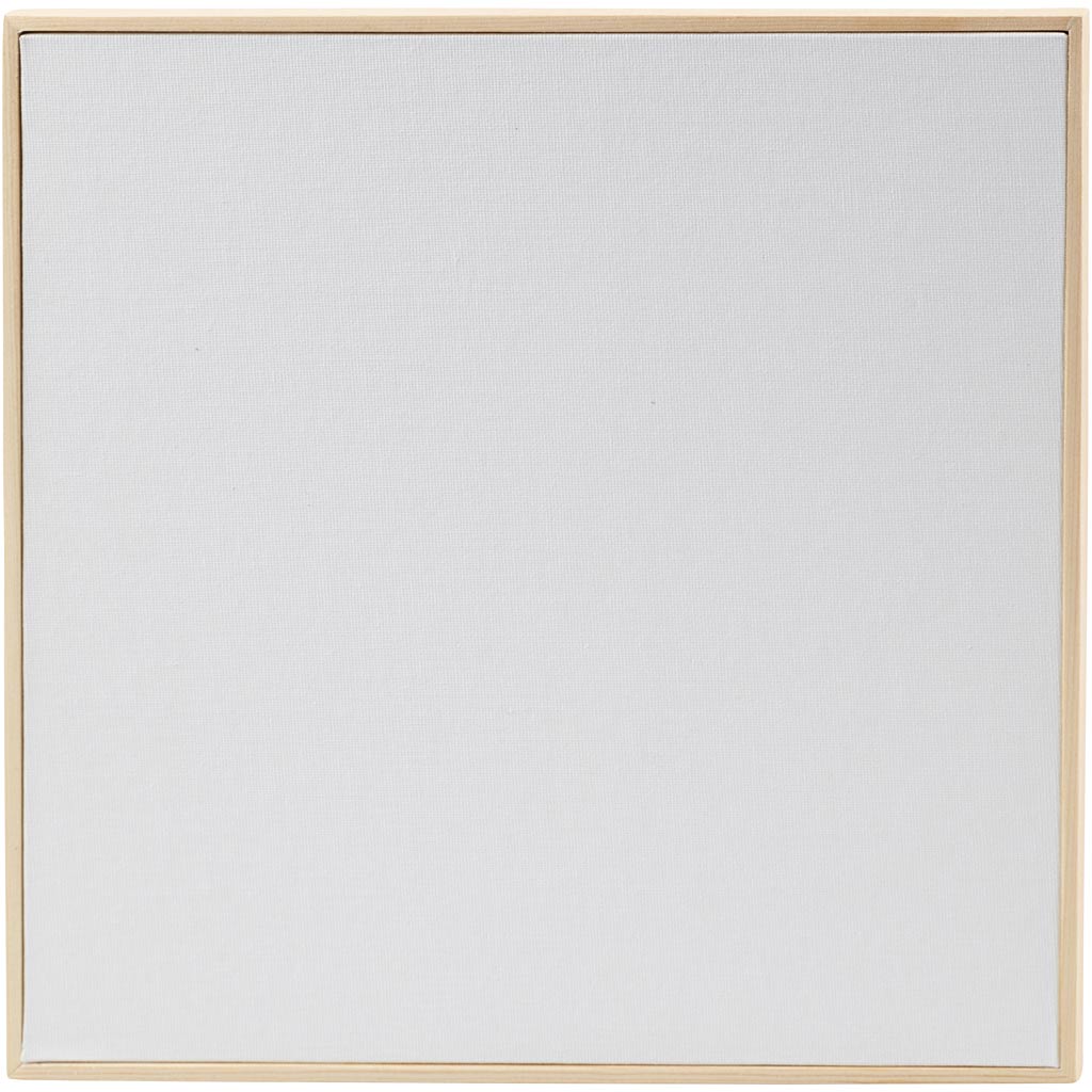 Malerplade med træramme, str. 30x30 cm, 280 g, hvid, 1 stk.