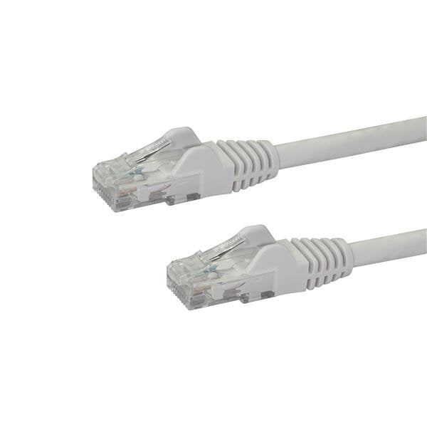 StarTech.com 50cm CAT6 Cable - White Snagless CAT 6 Wire - 100W RJ45 UTP 650MHz Category 6 Network Patch Cord UL/TIA (N6PATC50CMWH) CAT 6 Ikke afskærmet parsnoet (UTP) 50cm Netværkskabel Hvid