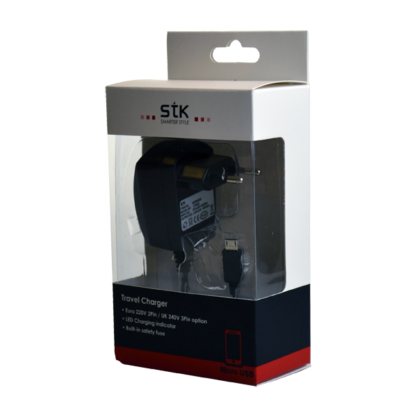 220V ladeadapter med Micro USB - Netlager