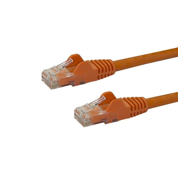 StarTech.com 50cm CAT6 Cable - Orange Snagless CAT 6 Wire - 100W RJ45 UTP 650MHz Category 6 Network Patch Cord UL/TIA (N6PATC50CMOR) CAT 6 Ikke afskærmet parsnoet (UTP) 50cm Netværkskabel Orange