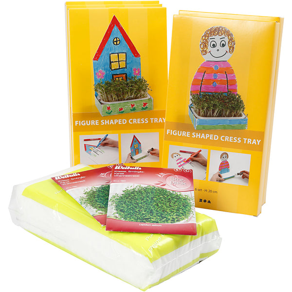 Karsebakke-figurer , H: 20 cm, hvid, 30 sæt/ 1 pk.