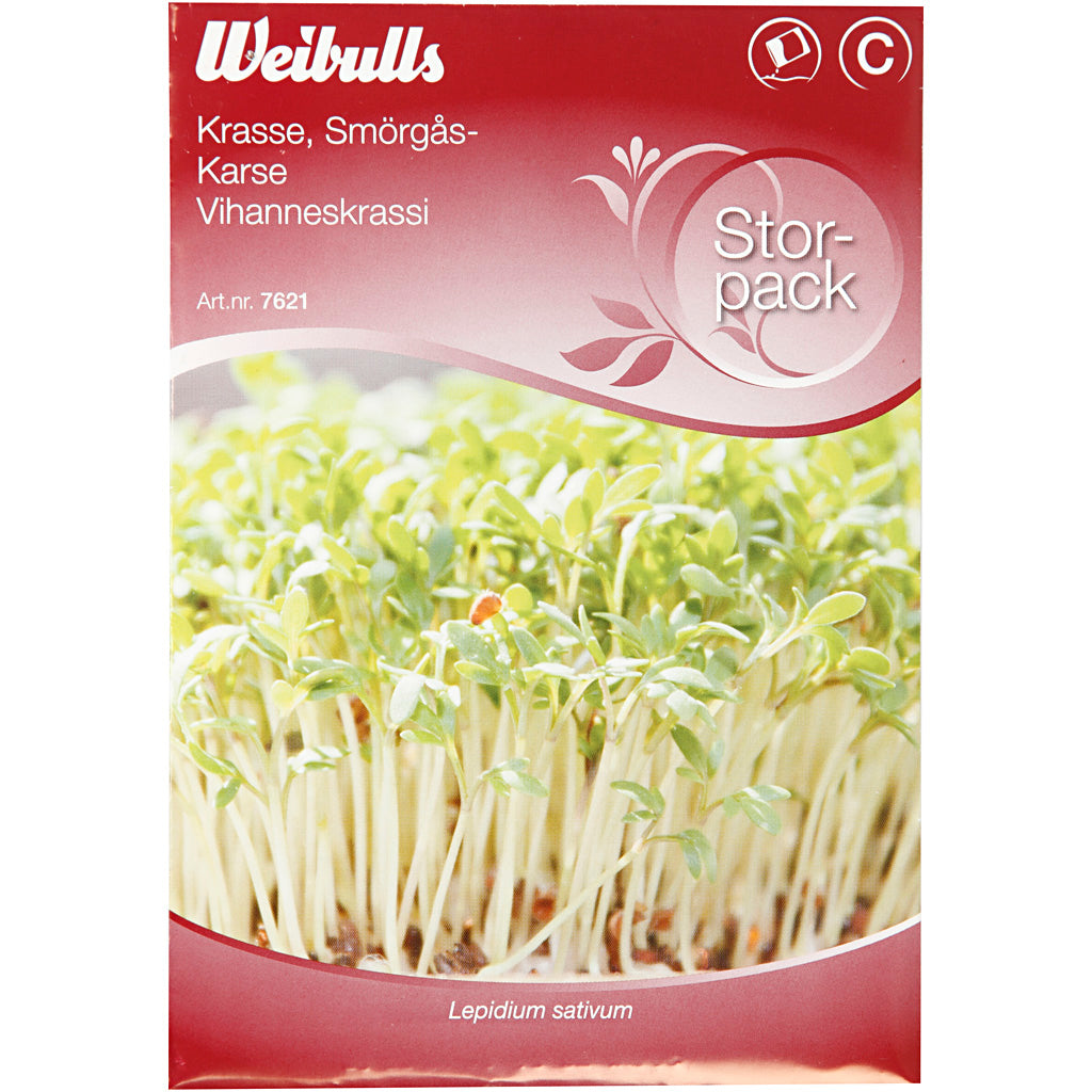 Karsefrø 30 g - Frisk og velsmagende spiring