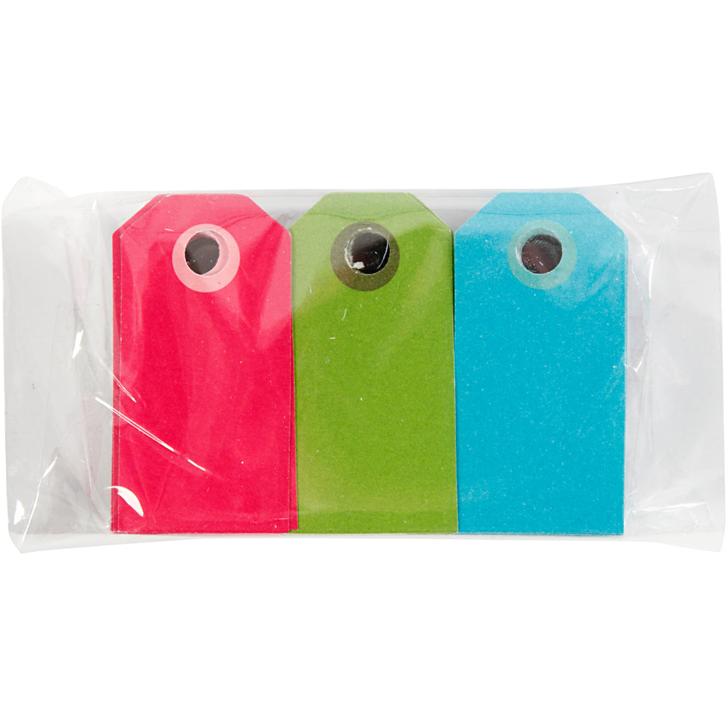 Colorful mærkater, str. 6x3 cm, Indhold kan variere, ass. farver, 200 ass./ 1 pk.