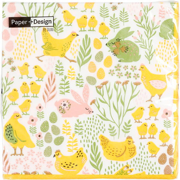 Servietter, Påske, str. 33x33 cm, 20 stk./ 1 pk.