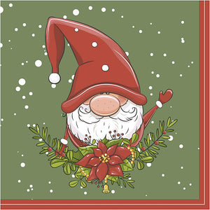 Servietter, Snude Nisse, str. 33x33 cm, 20 stk./ 1 pk.