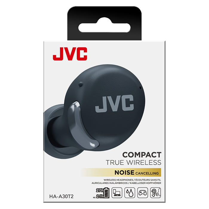 ANC True Wireless earbuds, 27 t. batteri, IPX4, multipoint - JVC