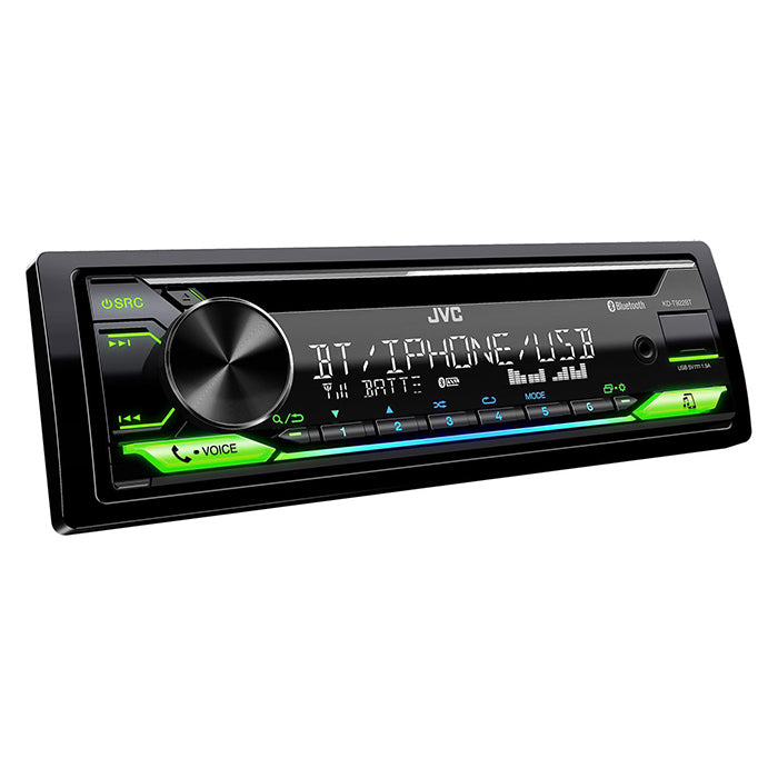 Bilradio CD/RDS tuner med Bluetooth, Spotify, USB & 13-bånds EQ - JVC KD-T922BT, JVC
