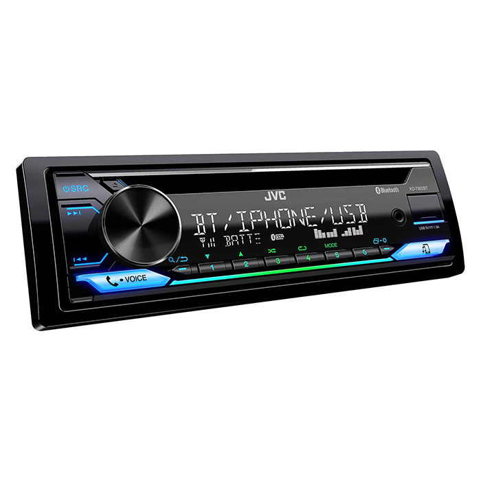 Bilradio CD/RDS tuner med Bluetooth, Spotify, USB & 13-bånds EQ - JVC KD-T922BT, JVC