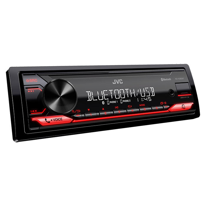1-DIN bilradio med Bluetooth, RDS, USB/AUX, 100 mm dybde - JVC KD-X282BT JVC