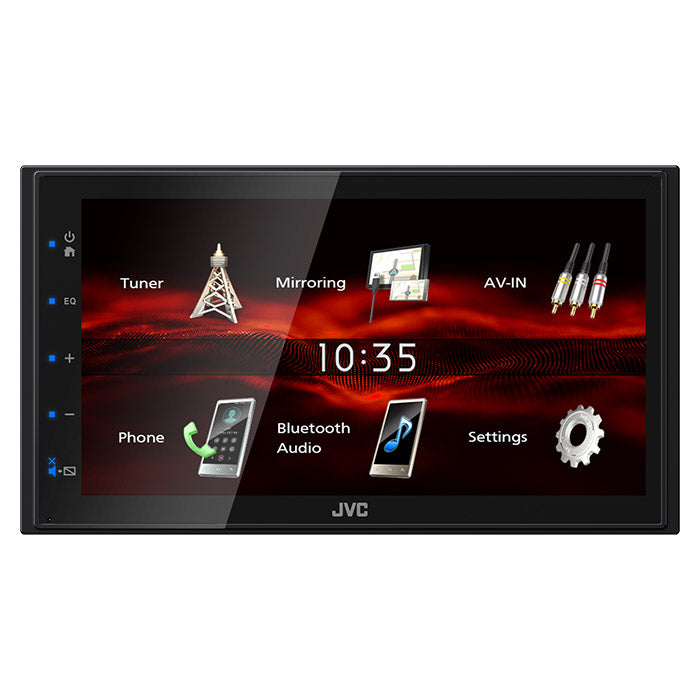 2-DIN bilradio 6,8 touchscreen Bluetooth USB Mirroring 13-band EQ - JVC