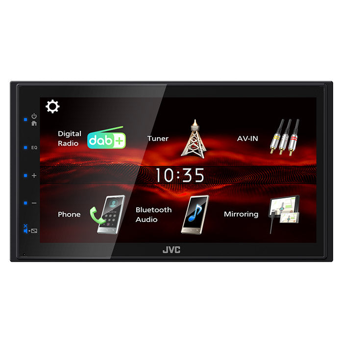 2-DIN bilradio 6.8 touch DAB+ Bluetooth Android Mirroring - JVC