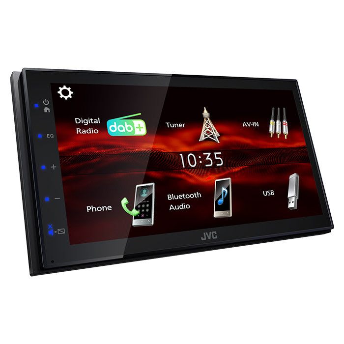 2-DIN bilradio 6.8 touch DAB+ Bluetooth Android Mirroring - JVC