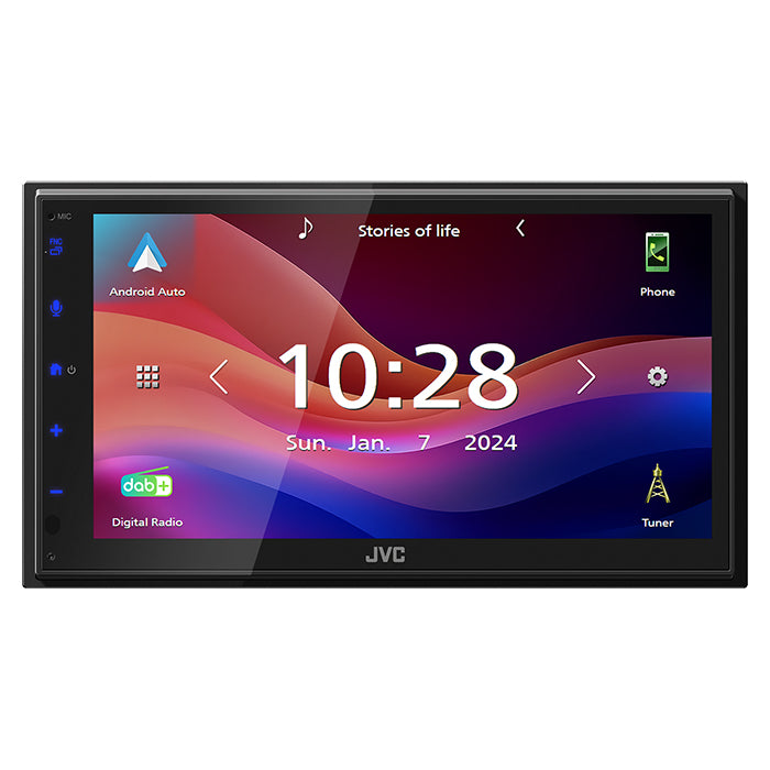 6.8 WSVGA trådløs Apple CarPlay & Android Auto 2-DIN Digital Media Receiver - JVC