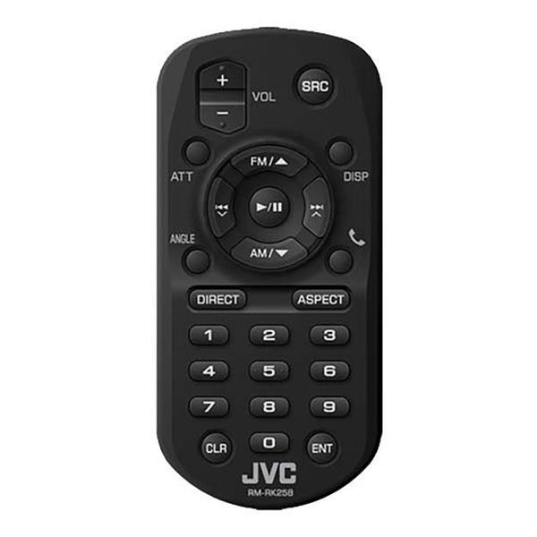 Fjernbetjening til JVC RM-RK258 - universel trådløs kontrol, kompatibel med flere JVC-modeller - JVC