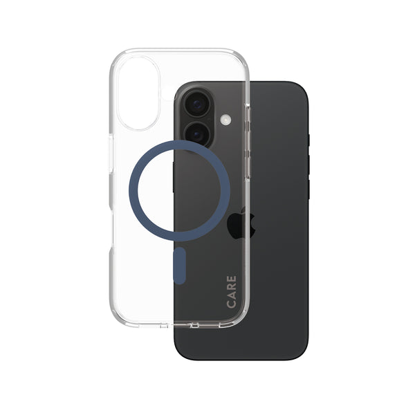 CARE by PanzerGlass Urban Combat Beskyttelsescover Blå Gennemsigtig Apple iPhone 16