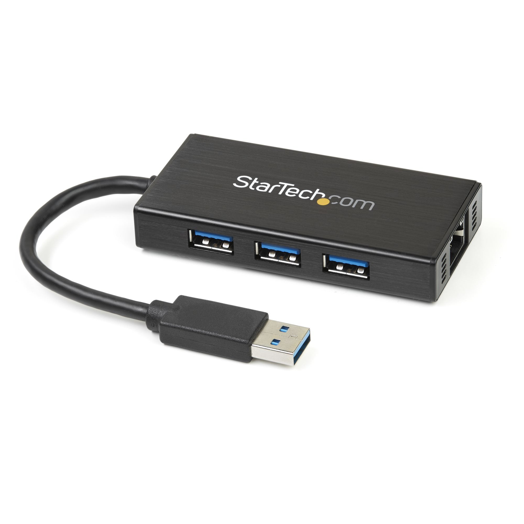 StarTech.com USB 3.0 Hub Adapter - 3 Port - NIC - USB Network / LAN Adapter - Windows & Mac Compatible (ST3300GU3B) Hub 3 porte USB