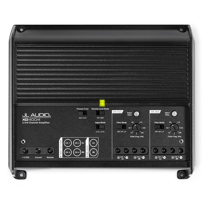 Forstærker 4-kanal 400W Class D kompakt 100W/kanal ved 2Ω - JL Audio