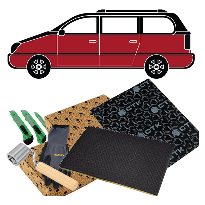 Støjdæmpningspakke til stor bil komplet - CTK