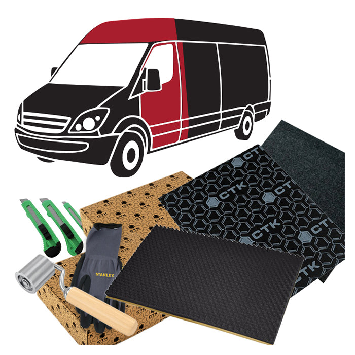 Støjdæmpningspakke VAN komplet sort - CTK