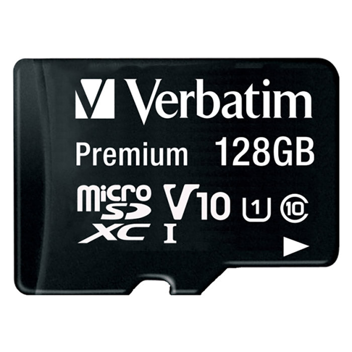Mikro SD-kort 128GB Class 10 med adapter - Verbatim
