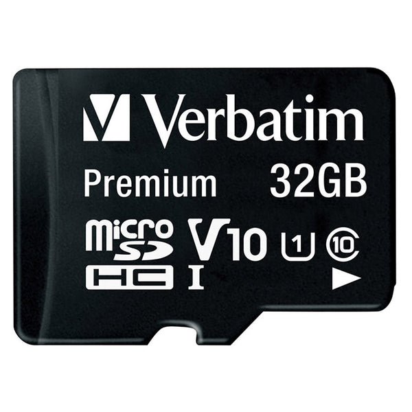 Mikro SD 32GB Class 10 med adapter - Verbatim