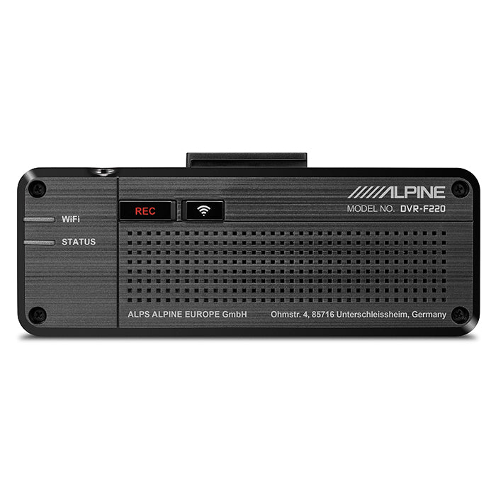 Dashcam med GPS 1080p Full HD, 140° vinkel, WiFi - Alpine