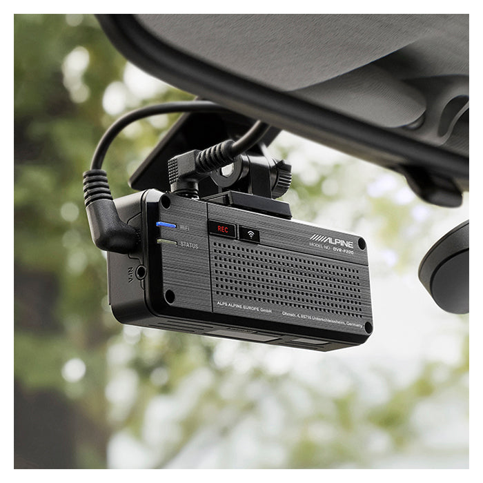 Dashcam med GPS 1080p Full HD, 140° vinkel, WiFi - Alpine