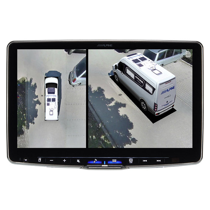 360° Birdview parkeringskamera til autocamper med 4 HD-kameraer - Alpine