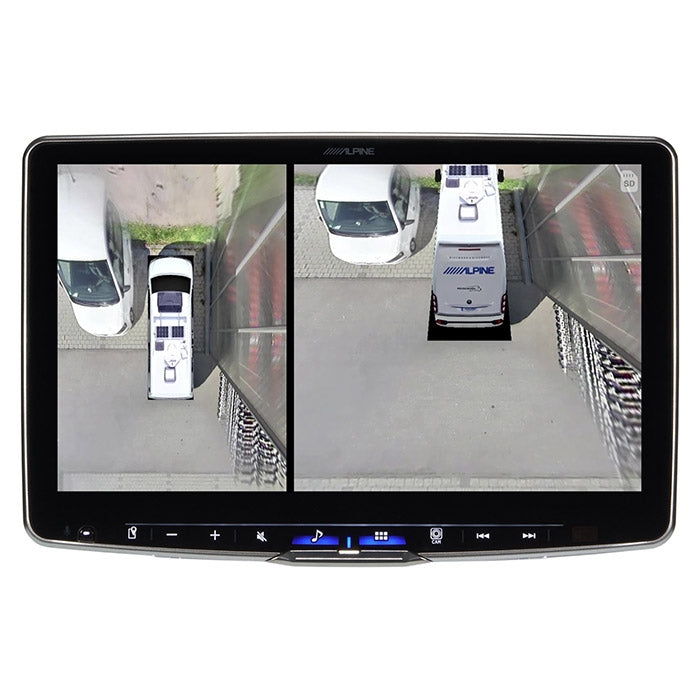 360° Birdview parkeringskamera til autocamper med 4 HD-kameraer - Alpine