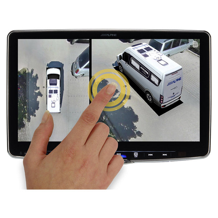 360° Birdview parkeringskamera til autocamper med 4 HD-kameraer - Alpine