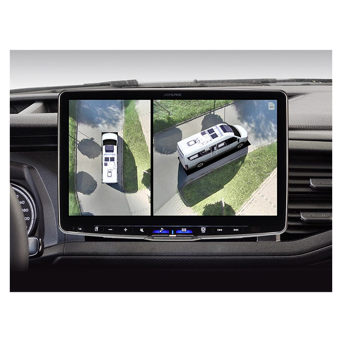 360° Birdview parkeringskamera til autocamper med 4 HD-kameraer - Alpine