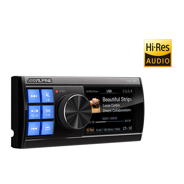 Kompakt Hi‑Res Head Unit 192kHz/24bit, 4x50W - Alpine