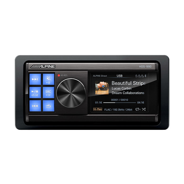 Kompakt Hi‑Res Head Unit 192kHz/24bit, 4x50W - Alpine