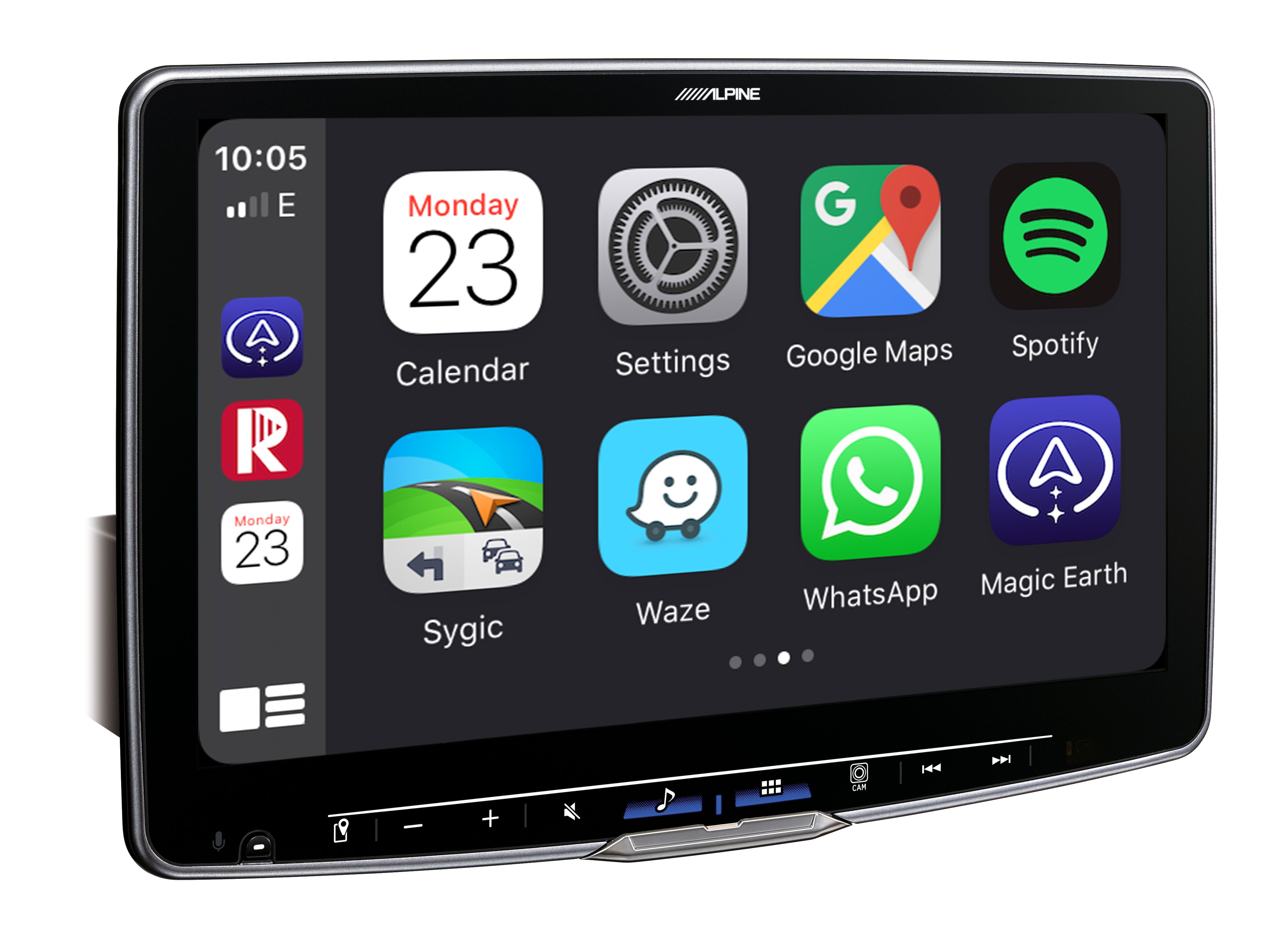 Multimedieenhed 11 Halo WXGA, trådløs Apple CarPlay, kablet Android Auto, DAB+, Bluetooth - Alpine