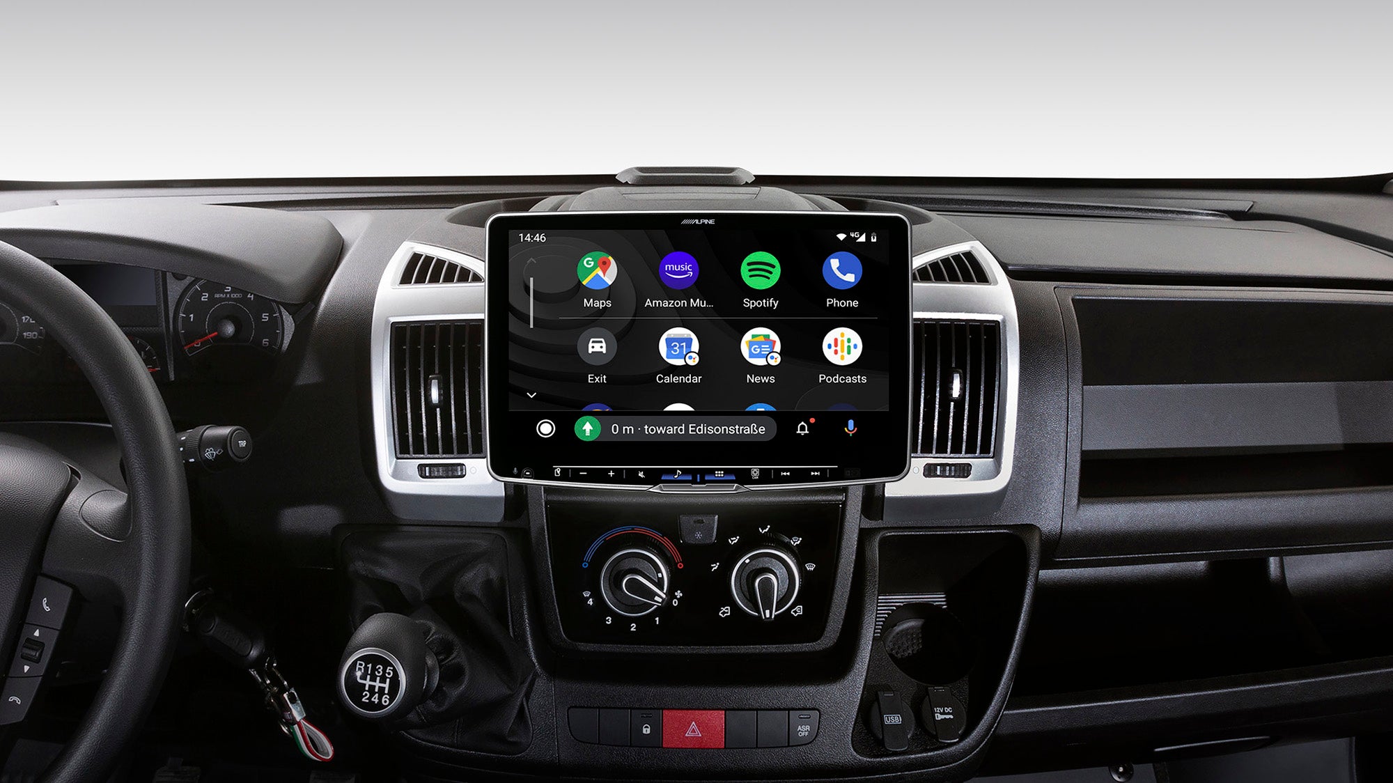 Multimedieenhed 11 Halo WXGA, trådløs Apple CarPlay, kablet Android Auto, DAB+, Bluetooth - Alpine