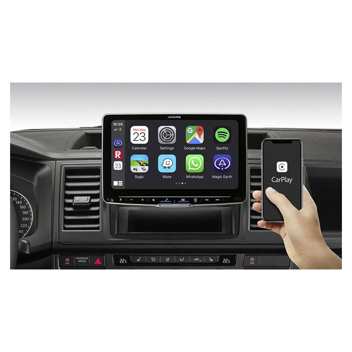 9 Halo9 multimedieenhed med trådløs Apple CarPlay & Android Auto - Alpine