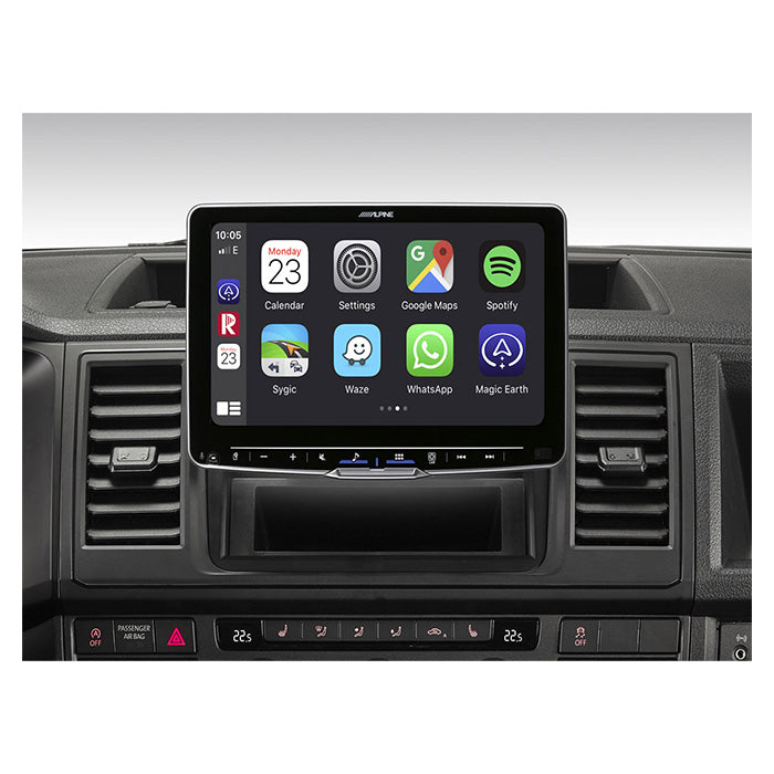 9 Alpine ILX-F905T6 multimedieenhed m/CarPlay, Android Auto, DAB+ til VW T5/T6 - Alpine