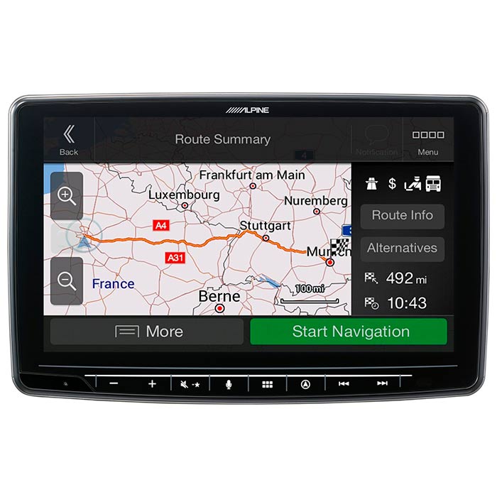 9 Truck & Camper navigationssystem med CarPlay, DAB, Bluetooth og HDMI - Alpine