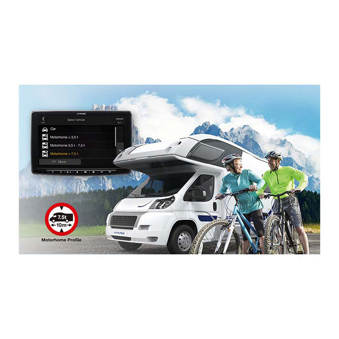 9 Truck & Camper navigationssystem med CarPlay, DAB, Bluetooth og HDMI - Alpine