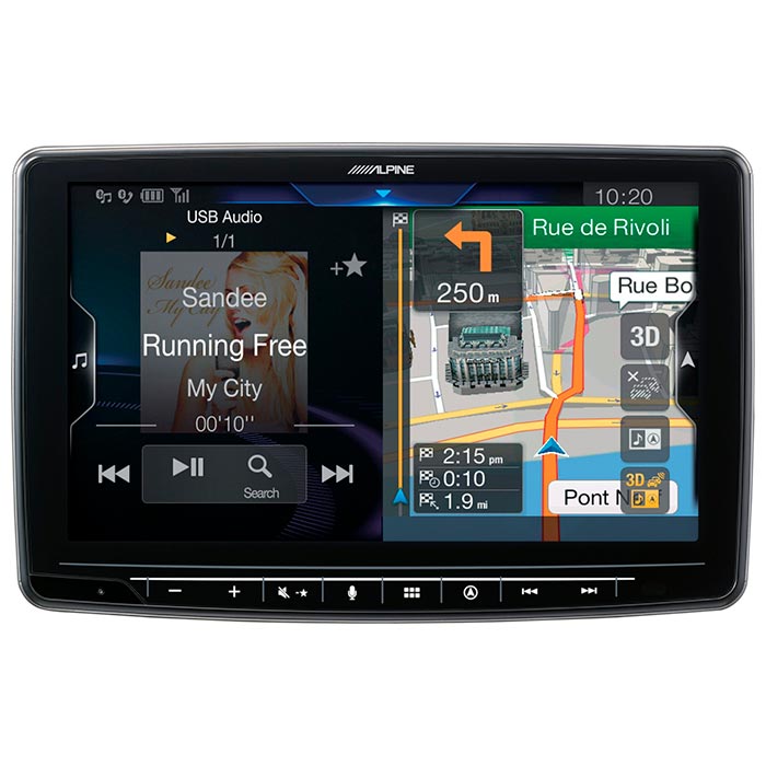 Navigationssystem 9 Halo9 med iGO Primo, DAB+, CarPlay/Android Auto - Alpine