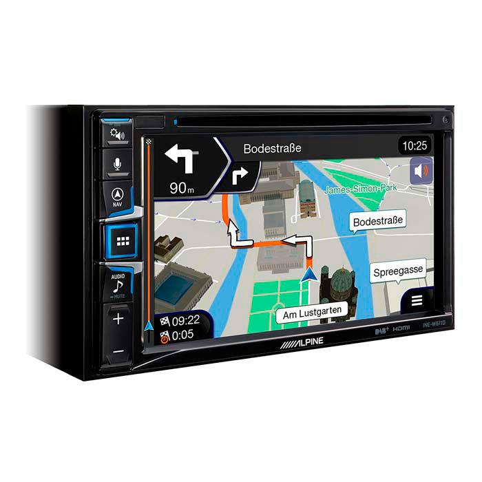 2-DIN multimedia station med TomTom truck-/camperkort, Apple CarPlay & DAB+ - Alpine