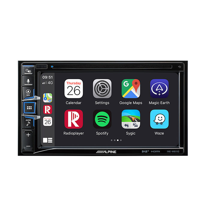 Truck- og camper navigationssystem 6,5 m/ DAB+, CarPlay, TomTom Truck-kort til Fiat Ducato III - Alpine