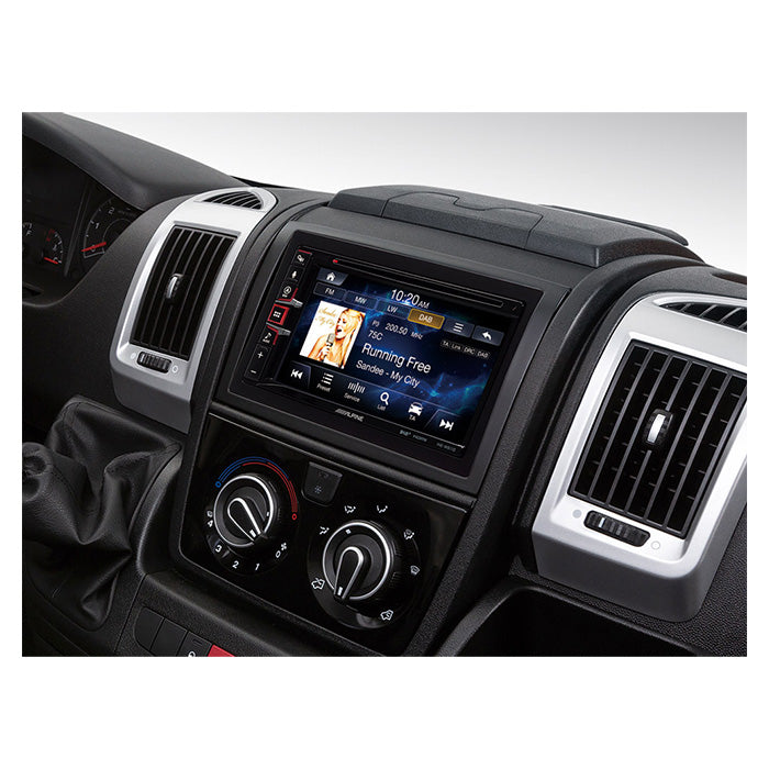 Truck- og camper navigationssystem 6,5 m/ DAB+, CarPlay, TomTom Truck-kort til Fiat Ducato III - Alpine