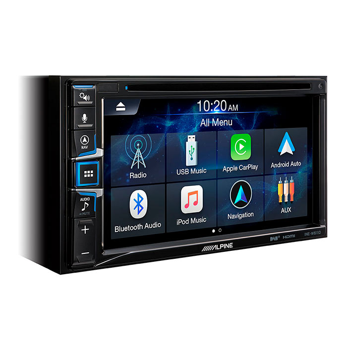 Navigationssystem med CarPlay/Android Auto, DAB+, DVD, 6,5 touch - Alpine