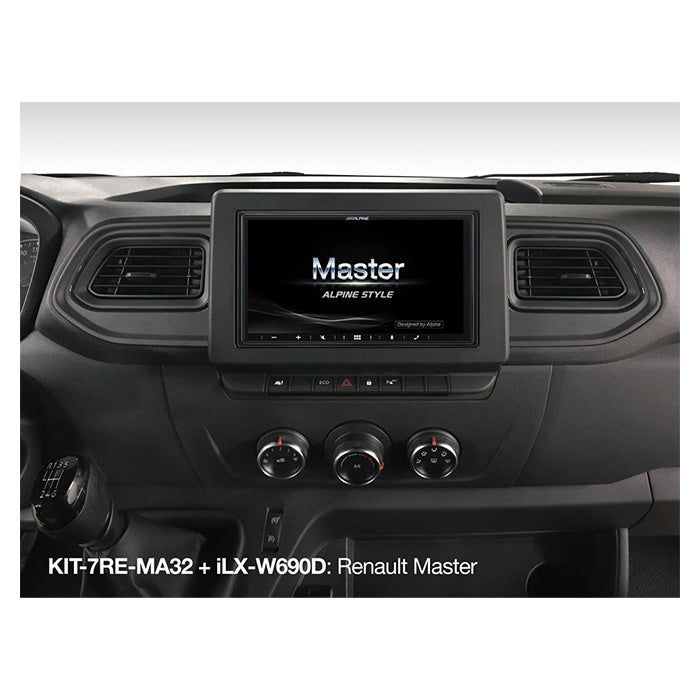 Installationssæt til Alpine KIT-7REMA32 Renault Master 2019- (ledningsnet + beslag) - Alpine
